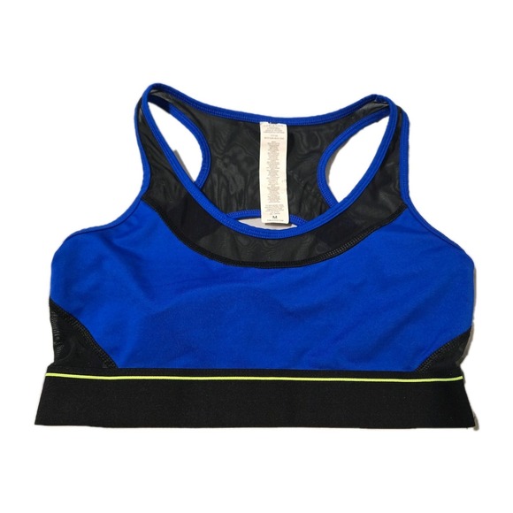 Fabletics Other - Fabletics Tropez Sports Bra Electric Blue With Black Mesh Size Medium